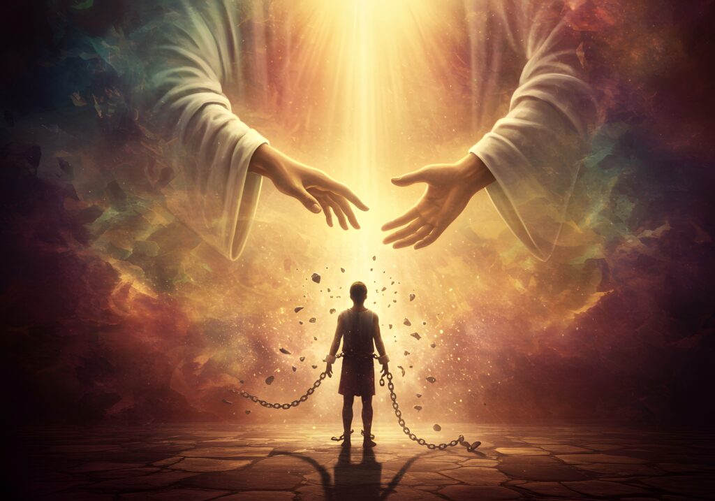 Large Vecteezy A Man Is Standing In Front Of A Man Holding His Hands Out To 70800609 Large 1024x717