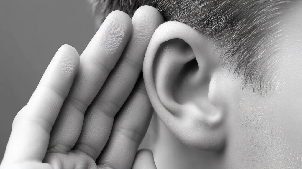 Large Vecteezy A Person Is Holding Their Ear To Their Ear 66924410 Large