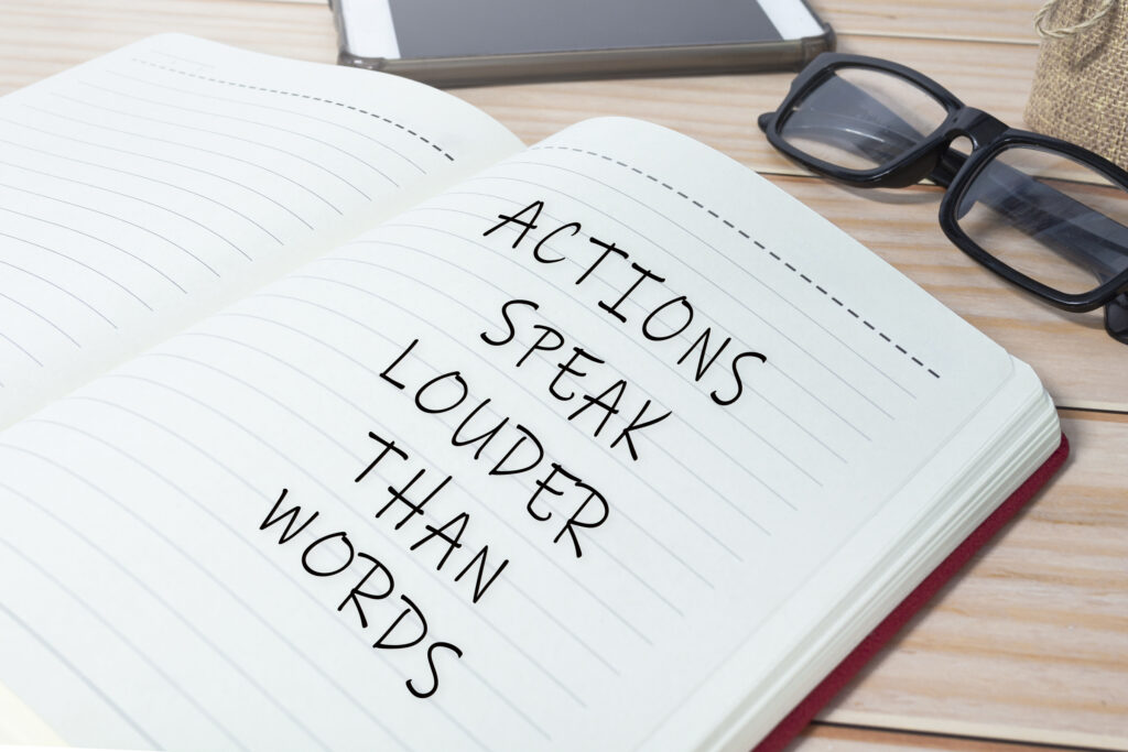 Large Vecteezy Actions Speak Louder Than Words Text On Notepad Business 34338064 Large