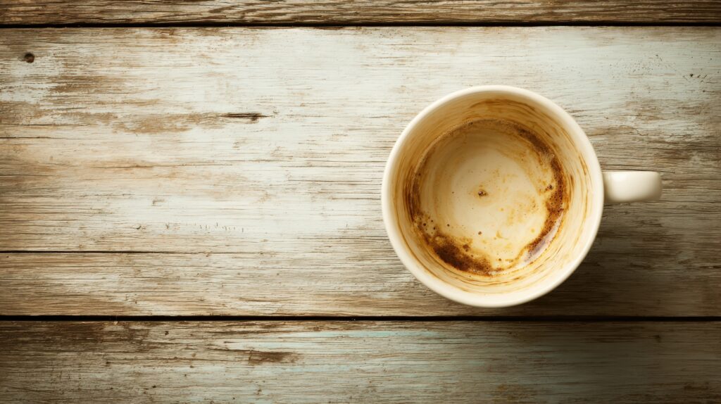 Large Vecteezy Empty Coffee Cup On Rustic Wood Table Top View Coffee 70672373 Large
