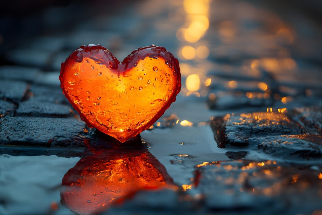 Large Vecteezy Heart Shaped Candle On Cobblestones With Reflective Water 54670844 Large 1024x683