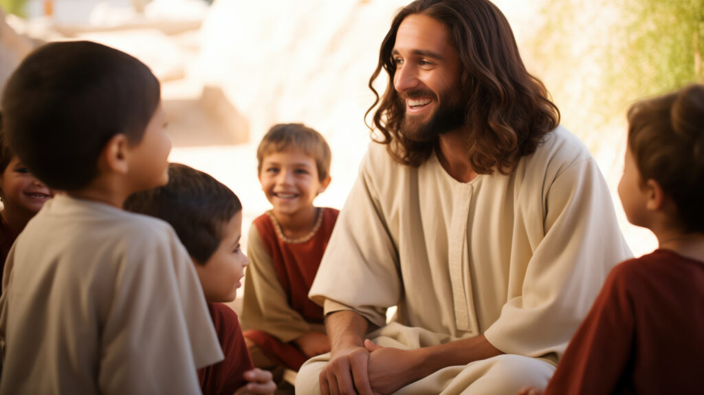 Large Vecteezy Jesus Christ Interacting Joyfully With Children Outdoors In 49461939 Large 1024x574