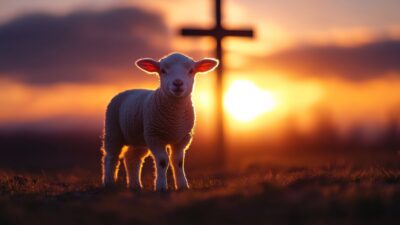 Large Vecteezy Lamb Cross Sunset 69812454 Large 400x225
