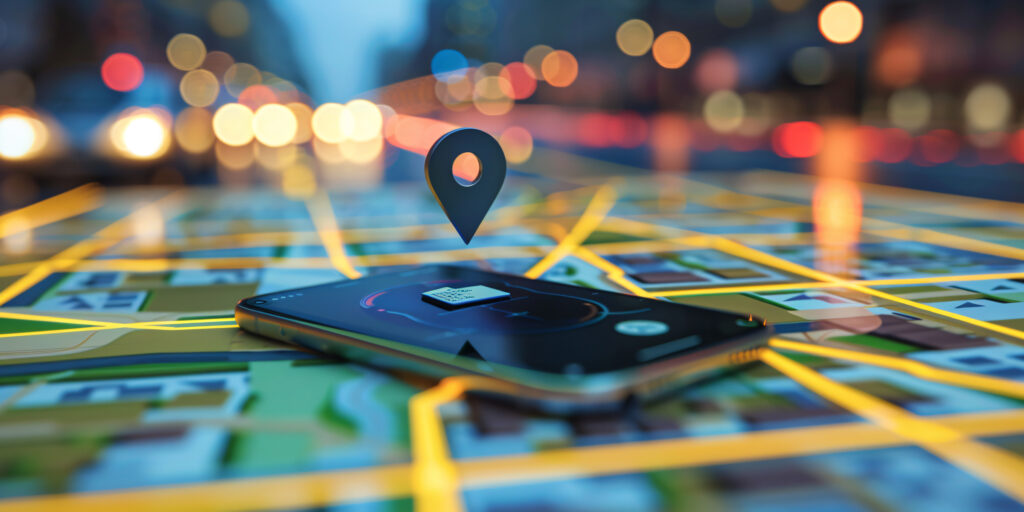 Large Vecteezy Modern Smartphone Navigation Concept On Digital Map With 48854601 Large