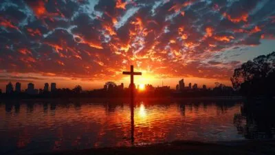 Large Vecteezy Ai Generated Sunrise Cross Silhouette Against Dramatic Sky 40136560 Large