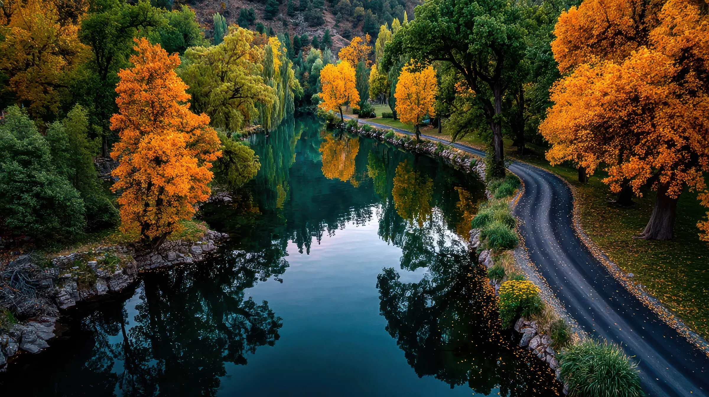 Large Vecteezy Colorful Autumn Trees Reflect On A Tranquil River In A 65862297 Large 1