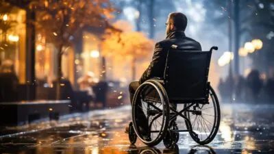 Large Vecteezy Disabled Man In Wheelchair Amidst Urban Scenery Generative Ai 31411114 Large