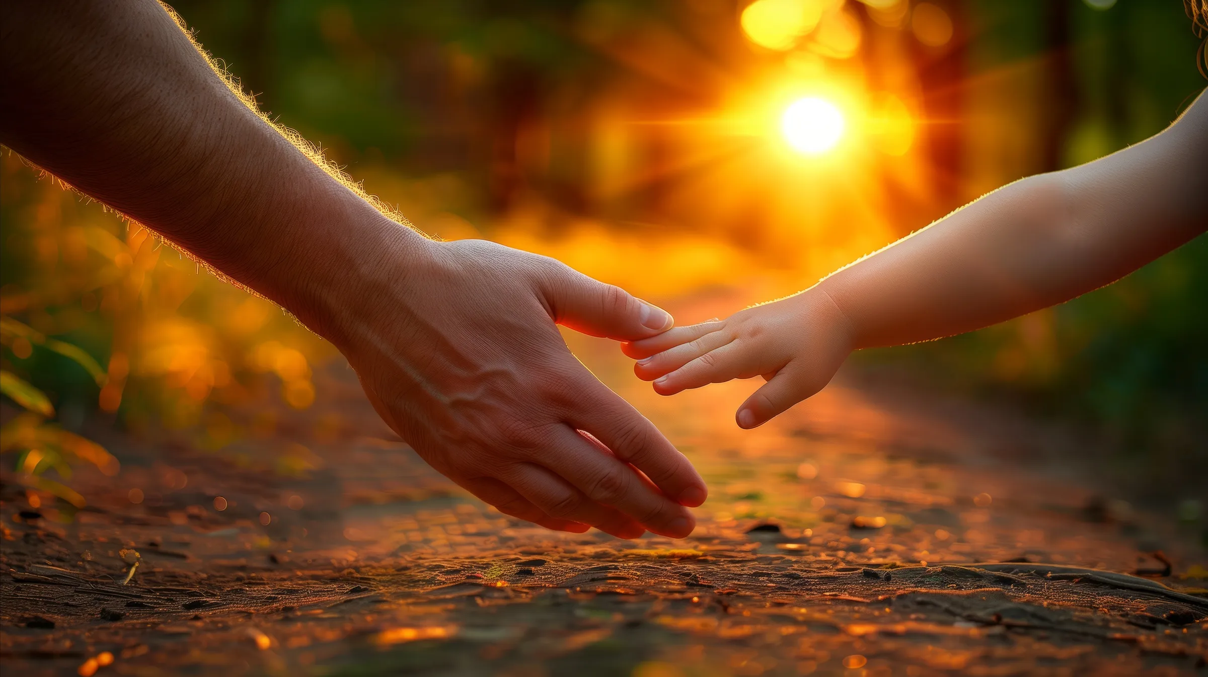 Large Vecteezy Gentle Touch Two Hands Reaching Out In A Sunlit Forest 43180101 Large