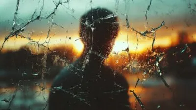 Large Vecteezy Silhouette Of Man Behind Broken Glass At Sunset 75739273 Large